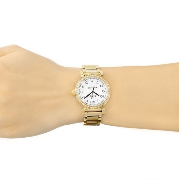 Coach Ladies Madison Watch Gold Plated Cream Dial - Picture 2 of 4